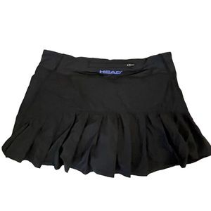 Head Women’s Black Tennis Skort With Zip Pocket Size Medium